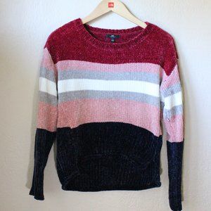 *SALE! 2/$22 or 3/$30* MM by My Michelle Chenille Striped Sweater Women Sz Small